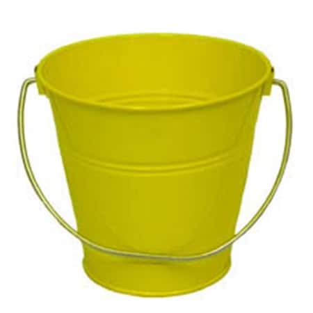 Italia ITALIA 10422 5.5 x 6 In. Yellow Metal Bucket - 6 Pack 10422
